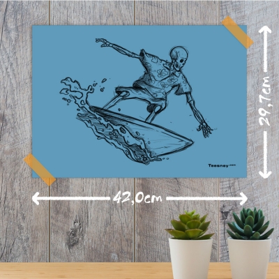 Αφίσα Α3 | Skull Surfer