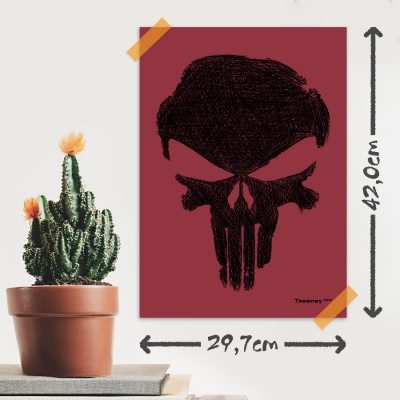 Αφίσα Α3(29,7 cm x 42 cm) | Punisher Skull