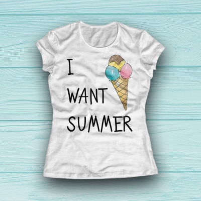 I want summerWomen Classic T-shirt