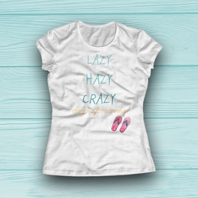 Lazy, Hazy, Crazy days of summerWomen Classic T-shirt