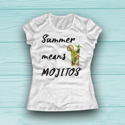 Summer means MojitosWomen Classic T-shirt