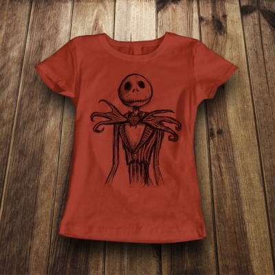 Women Classic T-shirt | Stick Figure Halloween