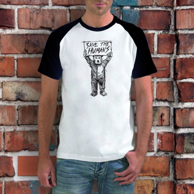 Baseball T-shirt | Save the Humans