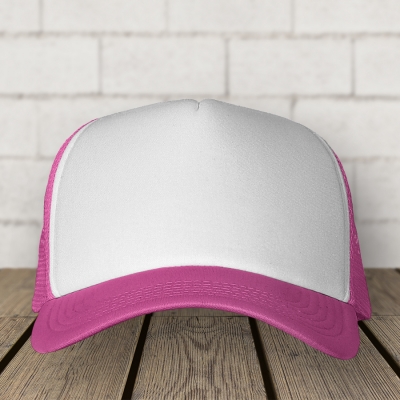 Καπέλο Trucker | Άσπρο ~ Ροζ