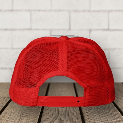 Καπέλο Trucker | Άσπρο ~ Κόκκινο