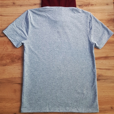 T-shirt με Κουκούλα | Γκρι ~ Βυσσινί