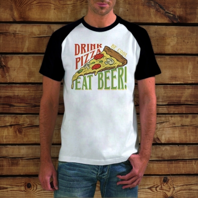 Baseball T-shirt | Be Cool Pizza & Beer