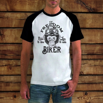 Baseball T-shirt | Ride To Live / Live To Ride