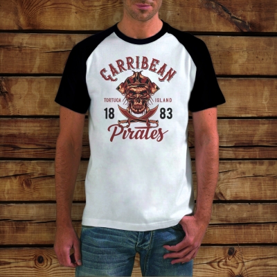 Baseball T-shirt | Carribean Pirates