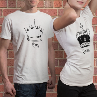 Αντρικό & Γυναικείο T-shirt | King & Queen