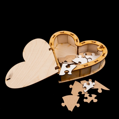 Σ' αγαπώ Πολύ | Secret Puzzle in Heart Premium | 23 pieces