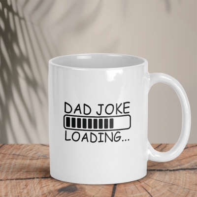 Λευκή κούπα | Dad Joke Loading