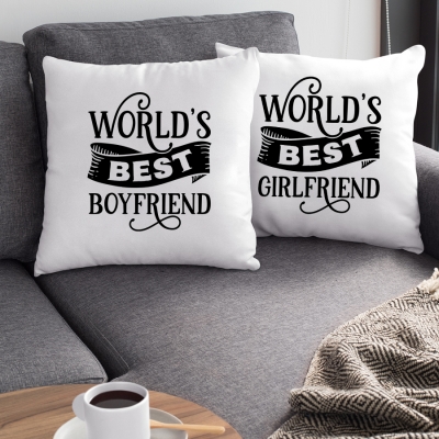 Σετ Μαξιλάρια |  World's best Boyfriend - Girlfriend