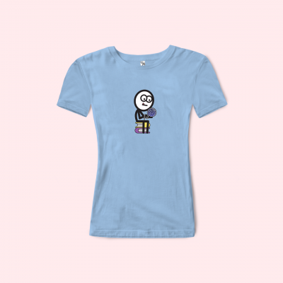 T-shirt Κουβάρι του Σύμπαντος | Γαλάζιο Γυναικείο