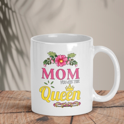 Λευκή κούπα | Mom you are the Queen