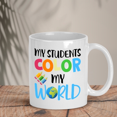 Λευκή κούπα | My students color my world