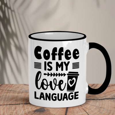 Δίχρωμη Κούπα | Coffee is my love language