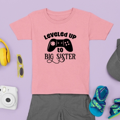 Παιδικό Μπλουζάκι | Leveled up to Big Sister