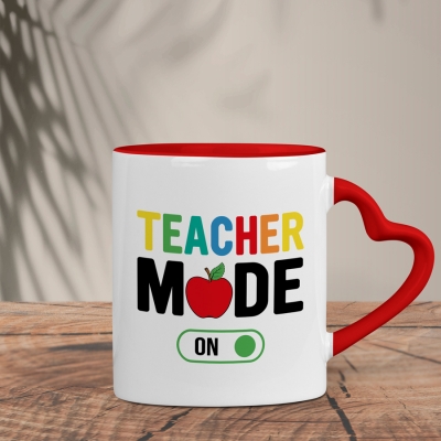Δίχρωμη Κούπα Καρδιά | Teacher mode on