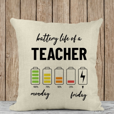 Διακοσμητικό Μαξιλάρι | Battery life of a Teacher