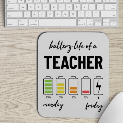 Mousepad | Battery life of a Teacher
