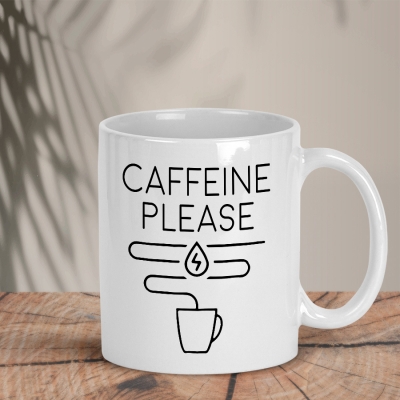 Λευκή Κούπα | Caffeine please