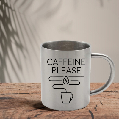 Μεταλλική Κούπα | Caffeine please