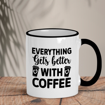 Δίχρωμη Κούπα | Everything gets better with Coffee