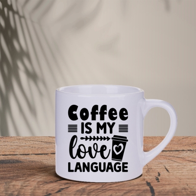 Λευκό Φλυτζάνι espresso lungo  | Coffee is my love language