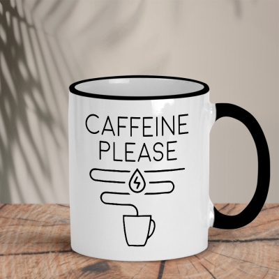 Δίχρωμη Κούπα | Caffeine please