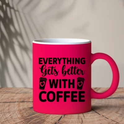 Φωφοριζέ Κούπα Φουξ | Everything gets better with Coffee
