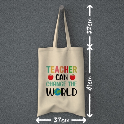 Tote Bag | Teacher can change the world