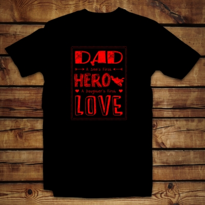 Unisex Classic T-shirt | Dad a son's first hero a daughter's first love