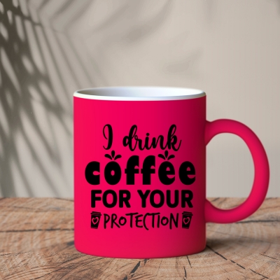 Φωφοριζέ Κούπα Φουξ | I drink coffee for your protection