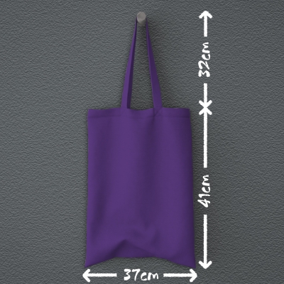 Tote Bag | Υφασμάτινη τσάντα | Μωβ