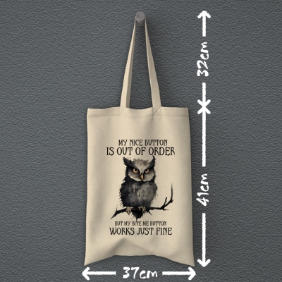 Totebag |  My nice button is out of order