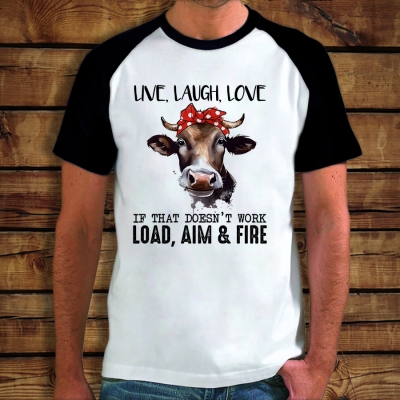 Baseball Μπλουζάκι | Live, Laugh, Love