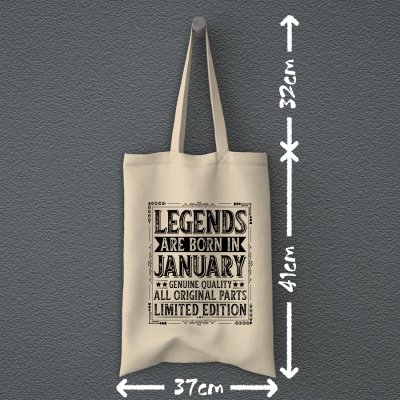 Tote Bag | Legends are born in January
