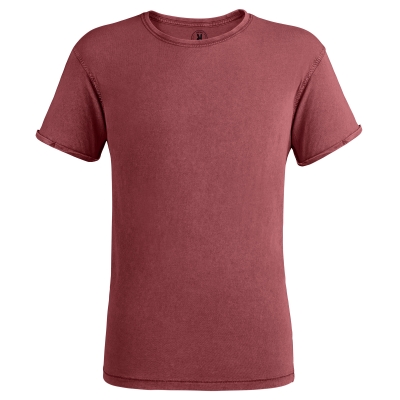 T-shirt  με τζιν εφέ | Κόκκινο