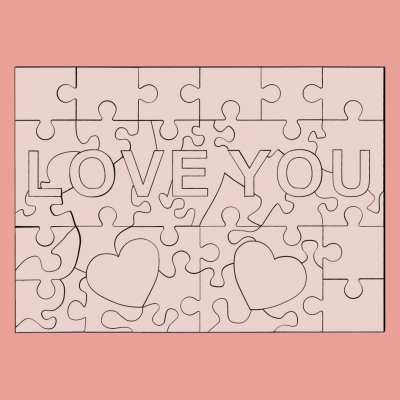 Προσωποποιημένο Puzzle ξύλινο Love με δική σας εικόνα ή φωτογραφία | 45 κομμάτια