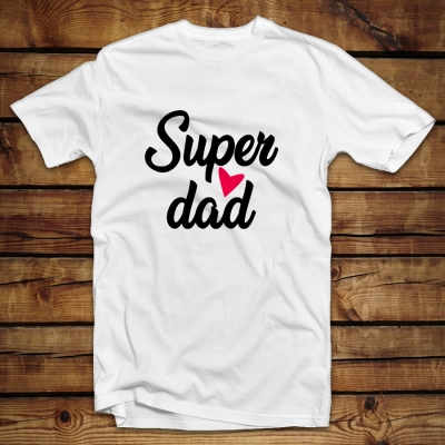 Unisex Classic T-shirt | Super dad heart