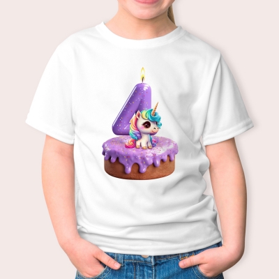 Παιδικό Μπλουζάκι | Happy Birthday 4 years