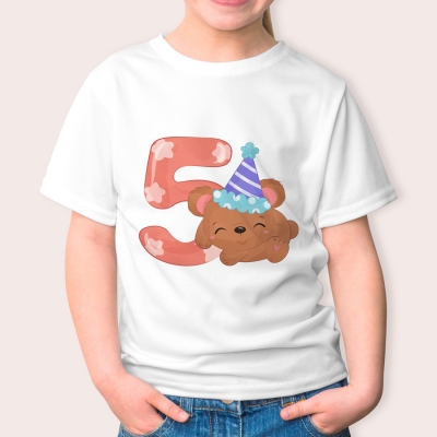 Παιδικό Μπλουζάκι | Happy Birthday 5 years