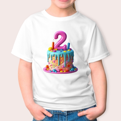 Παιδικό Μπλουζάκι | Happy Birthday 2 years