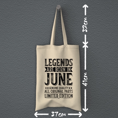 Tote Bag | Legends are born in June