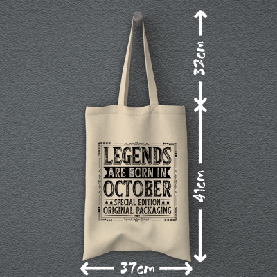 Tote Bag | Legends are born in October