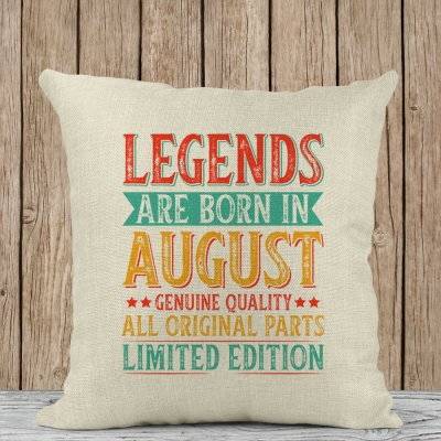 Διακοσμητικό Μαξιλάρι | Legends are born in August