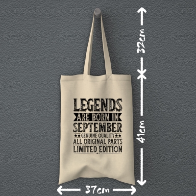 Tote Bag | Legends are born in September
