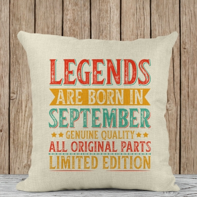 Διακοσμητικό Μαξιλάρι | Legends are born in September
