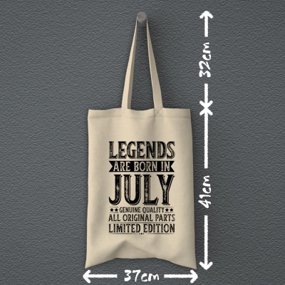 Tote Bag | Legends are born in July